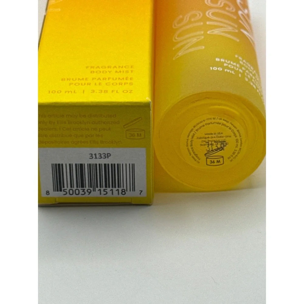 Ellis Brooklyn‎ SUN Fragrance Body Mist 100ml 3.38 fl oz Fruity Vegan New in Box